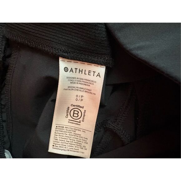 Athleta Brooklyn ankle pants size 0P - Picture 9 of 10